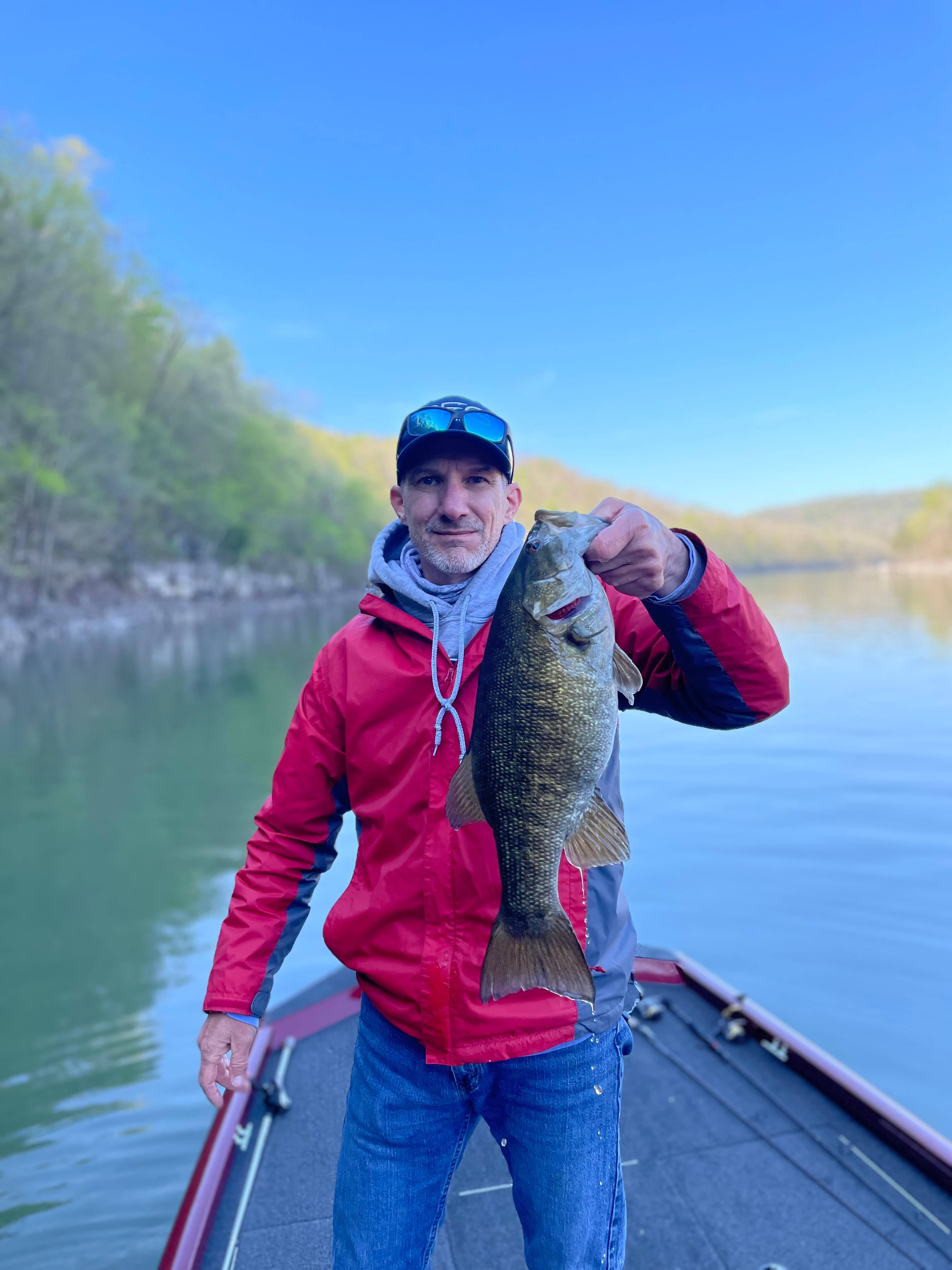 Mike with a tank smallmouth