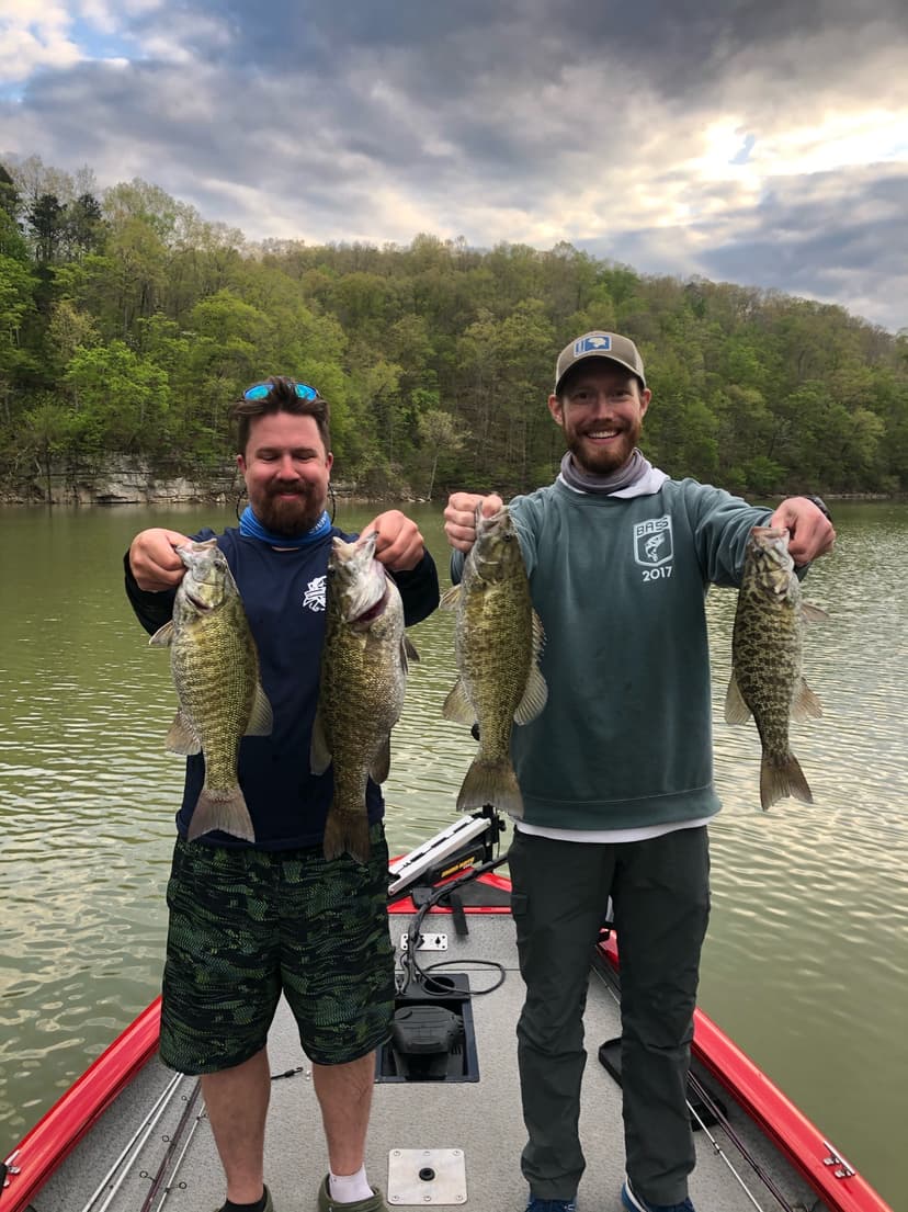 Nick and Pat with a nice pre-spawn bass